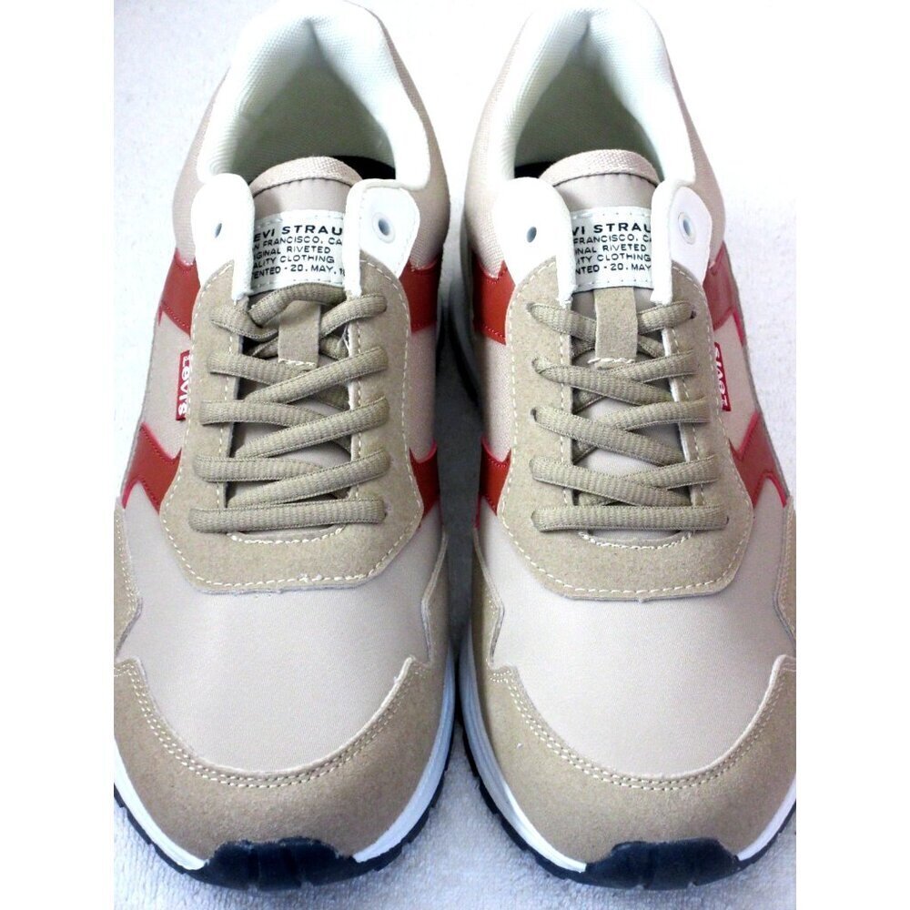 Levi's Men's Oats 2 Vegan Synthetic Casual Trainer Sneaker Tan Brown NIB - Picture 3 of 5